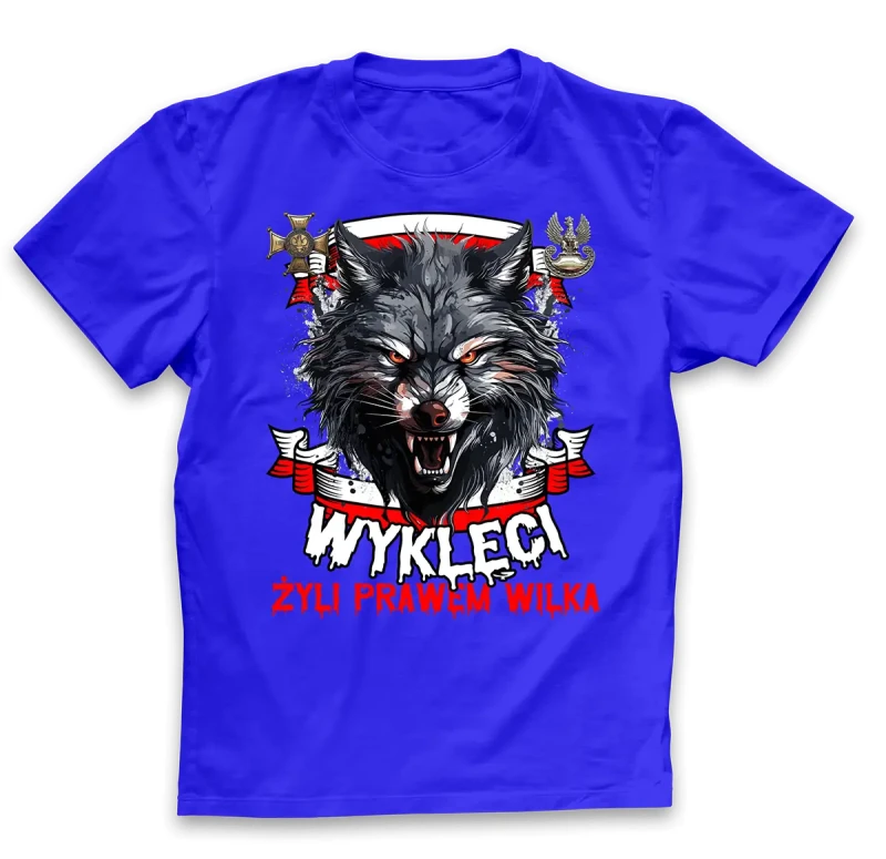 koszulka męska wyklęci niebieska.webp