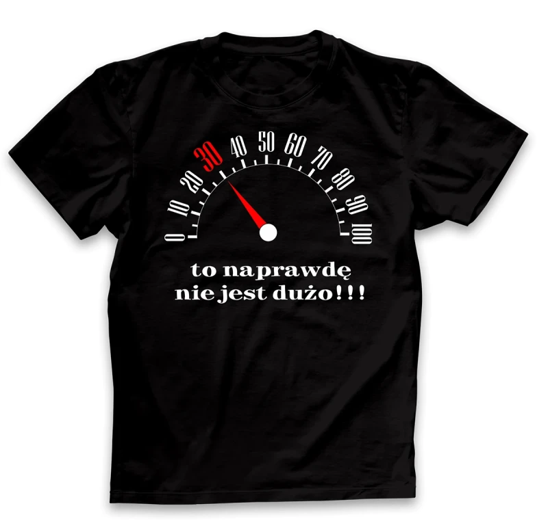 koszulka męska 30 to nie dużo czarna.webp