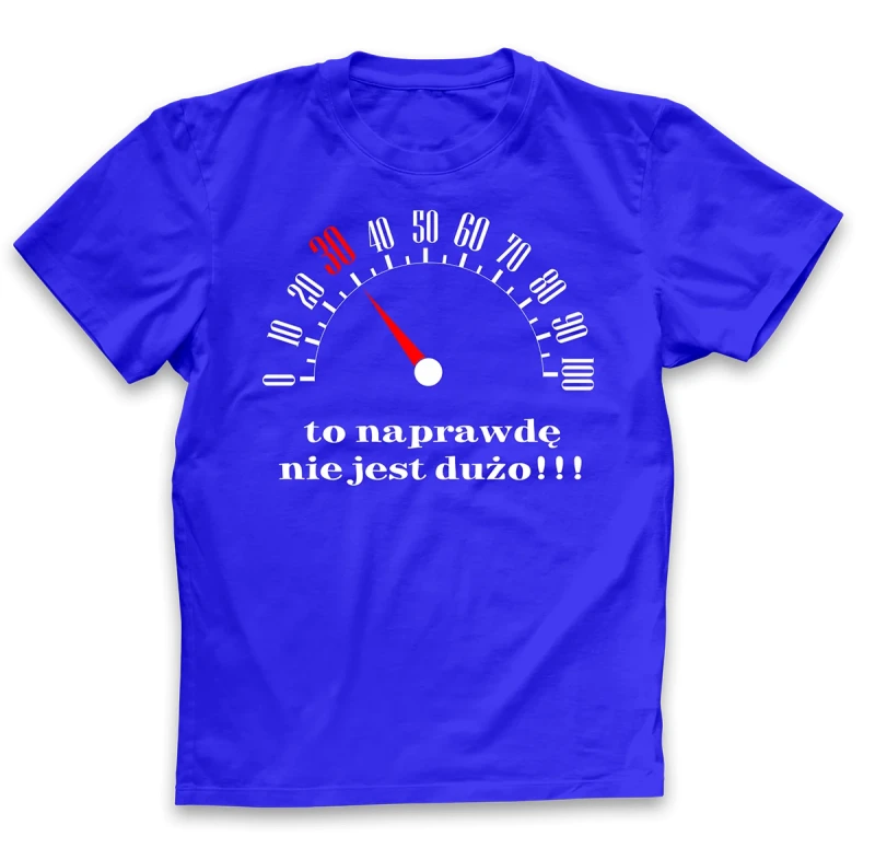koszulka męska 30 to nie dużo niebieska.webp