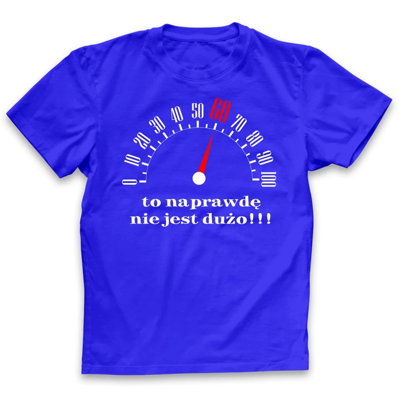 koszulka męska 60 to nie dużo niebieska.webp