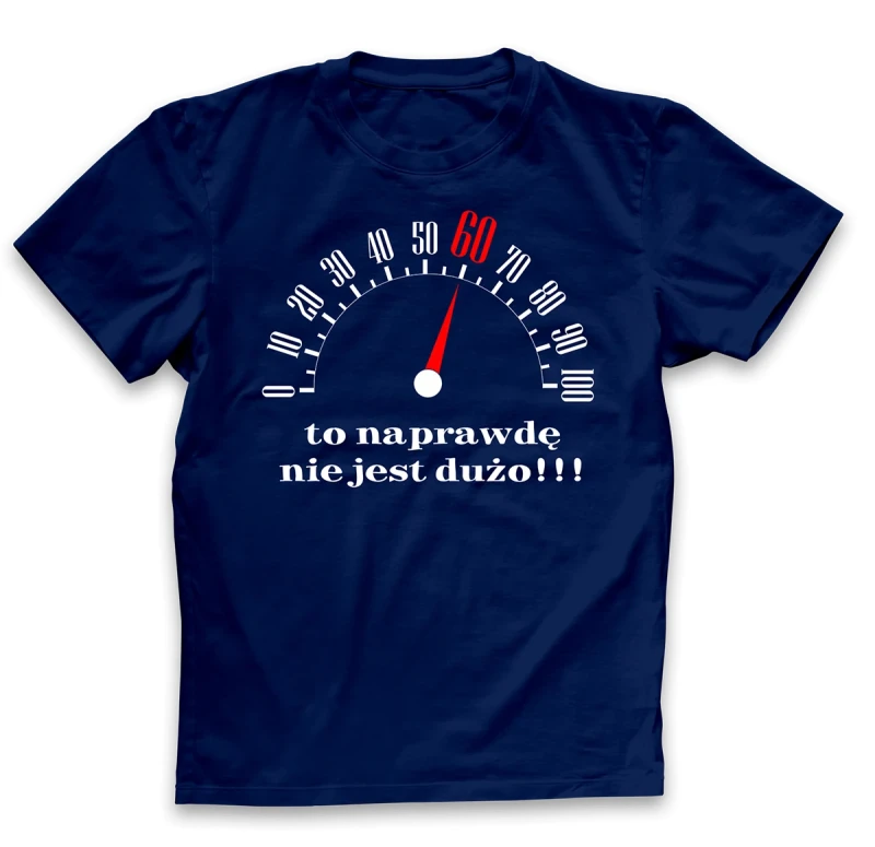 koszulka męska 60 to nie dużo granatowa.webp