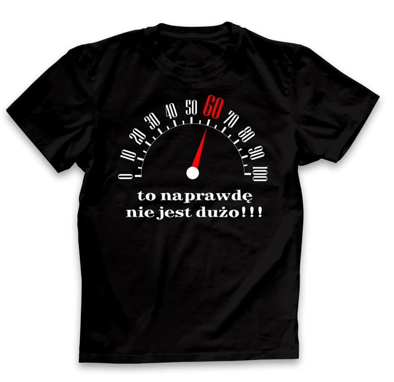 koszulka męska 60 to nie dużo czarna.webp