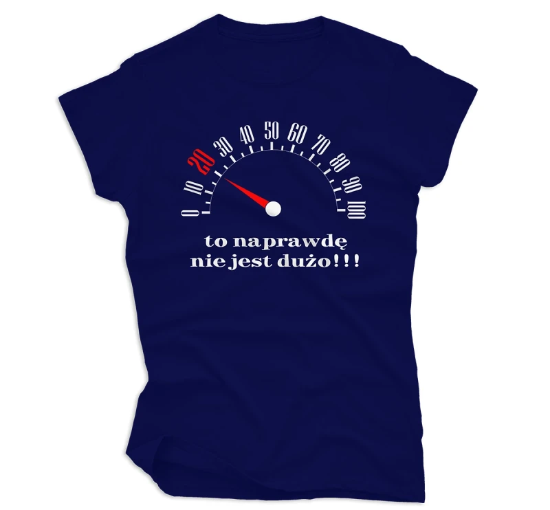 koszulka damska 20 to nie dużo granatowa.webp