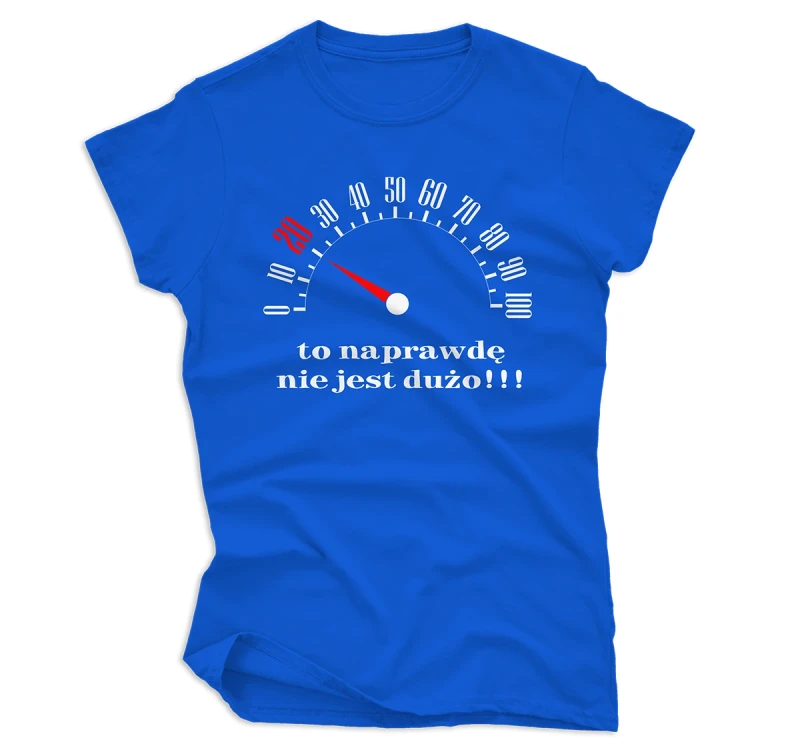 koszulka damska 20 to nie dużo niebieska.webp