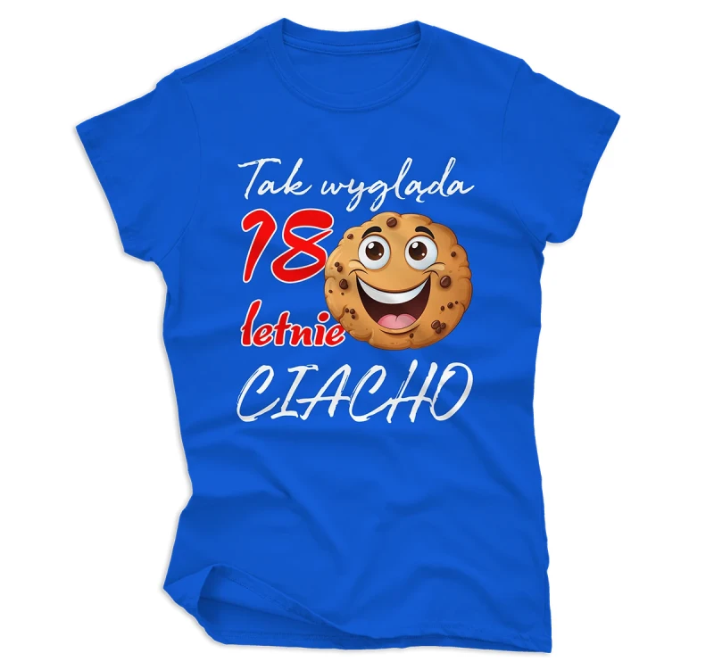 Koszulka damska ciacho 18 niebieska.webp