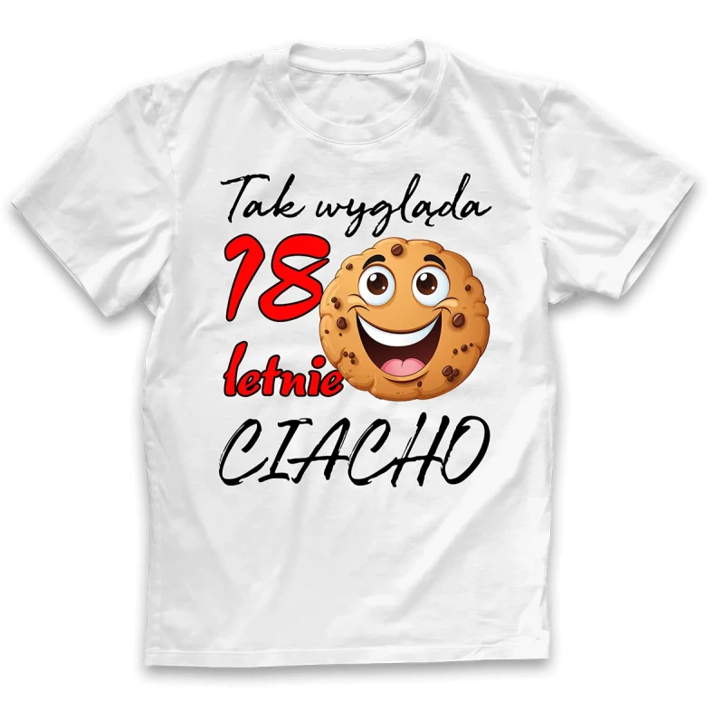 koszulka męska 18 ciacho biała.webp