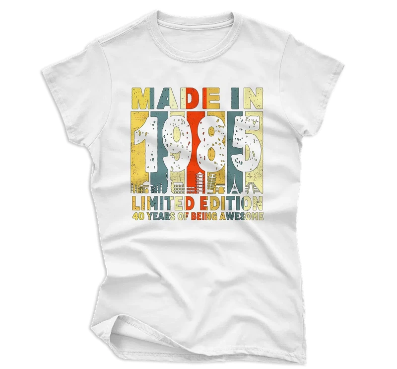 Koszulka  MEDE IN 1985 damska WYPRZEDAŻ roz. M