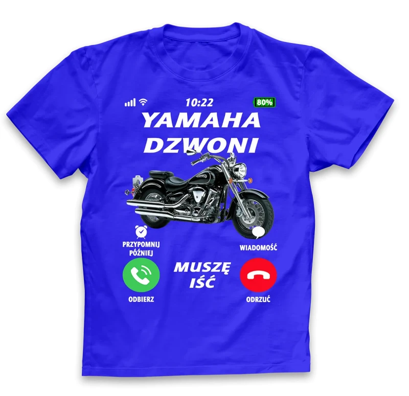 koszulka męska YAMAHA niebieska.webp