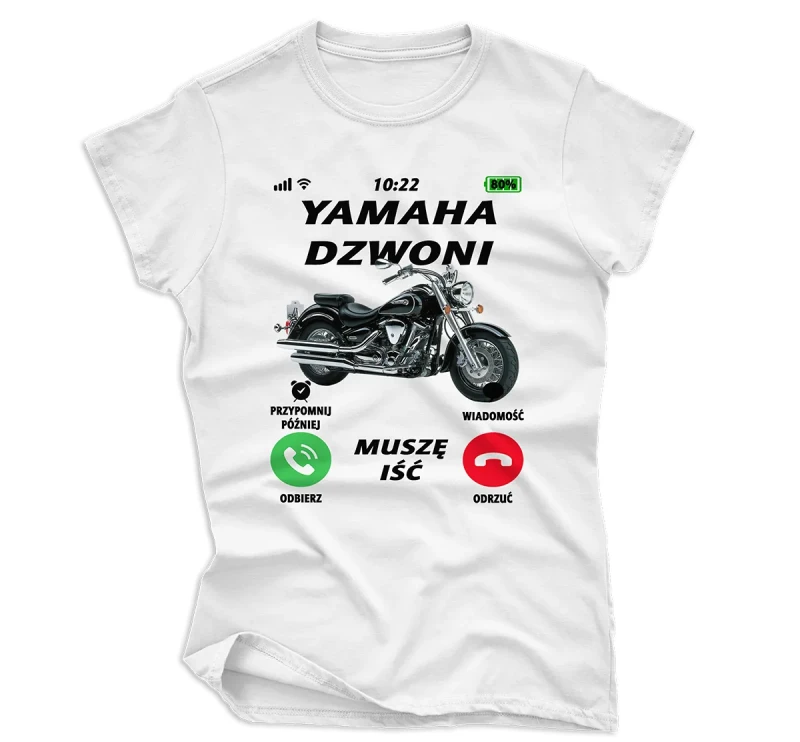 Koszulka damska YAMAHA DZWONI biała.webp