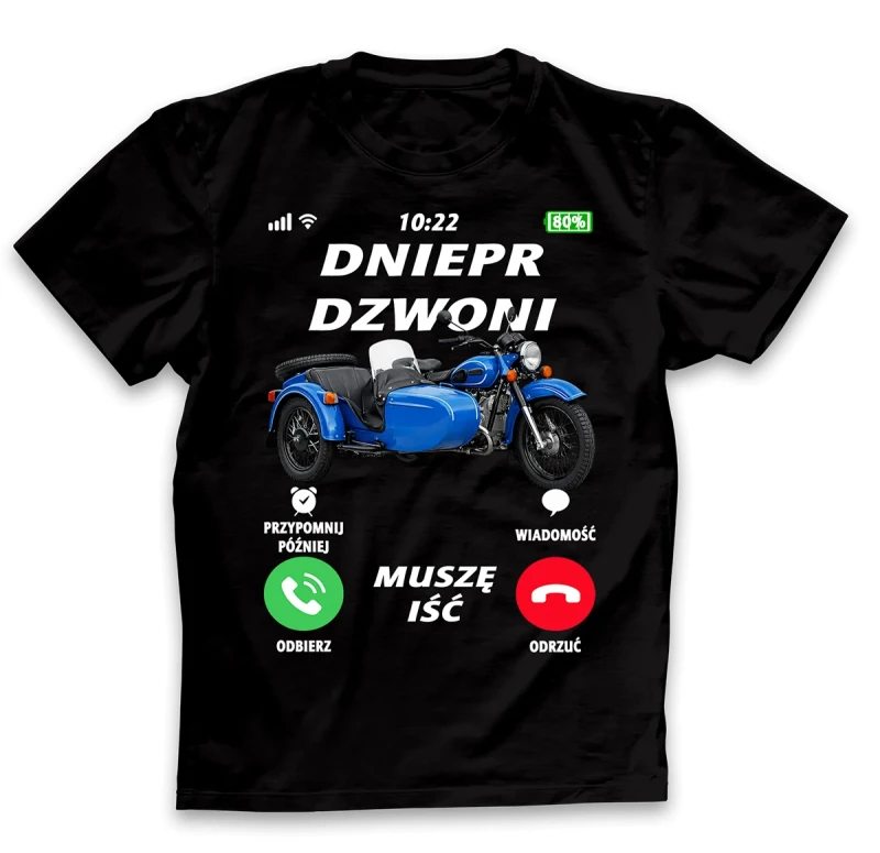 koszulka męska DNIERP DZWONI czarna.webp