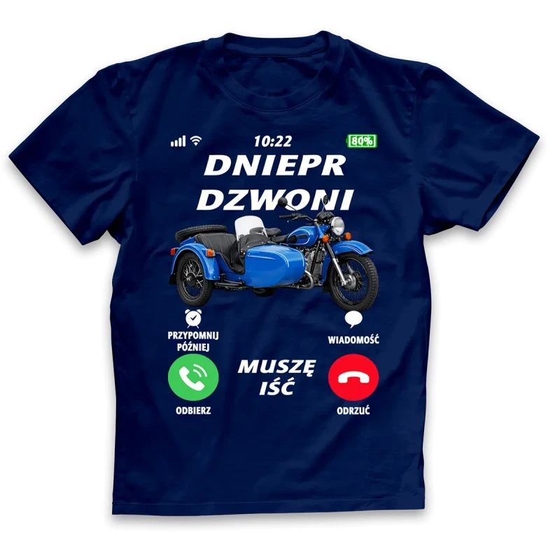 koszulka męska DNIERP DZWONI granatowa.webp