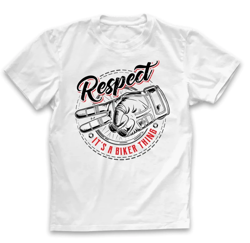 koszulka męska respect biała.webp