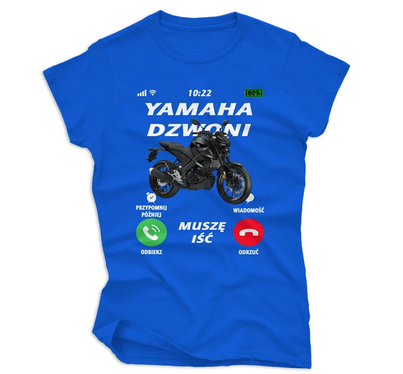 koszulka damska yamaha dzwoni niebieska.webp