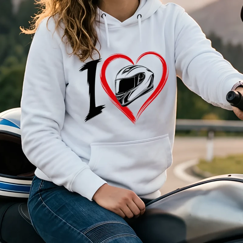 motocyklistka biała bluza I love moto.webp