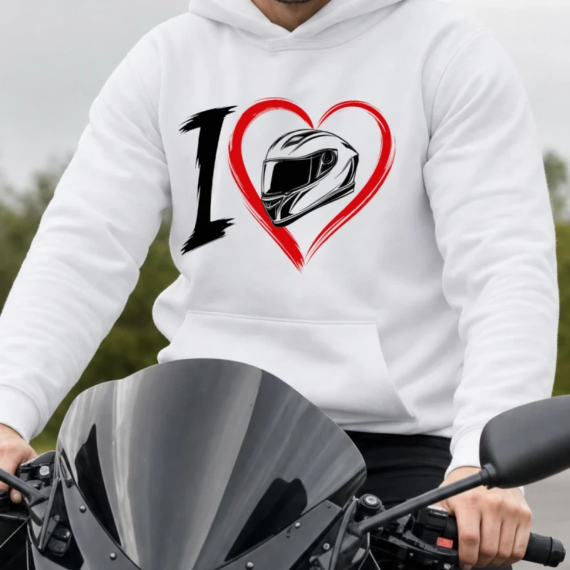 motocyklista bluzy białe i love moto.webp