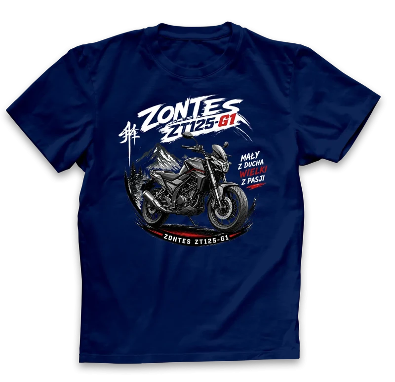 koszulka dla motocyklisty ZONTES granatowa.webp