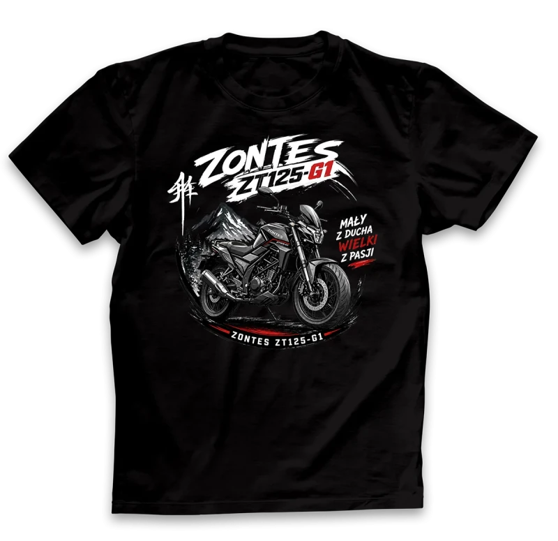koszulka dla motocyklisty ZONTES czarna.webp