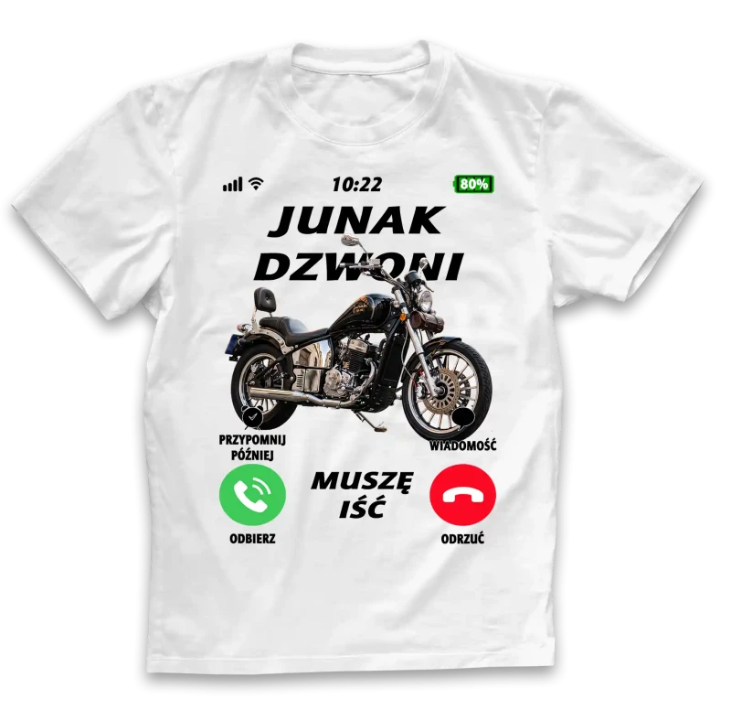 koszulka męska junak biała.webp
