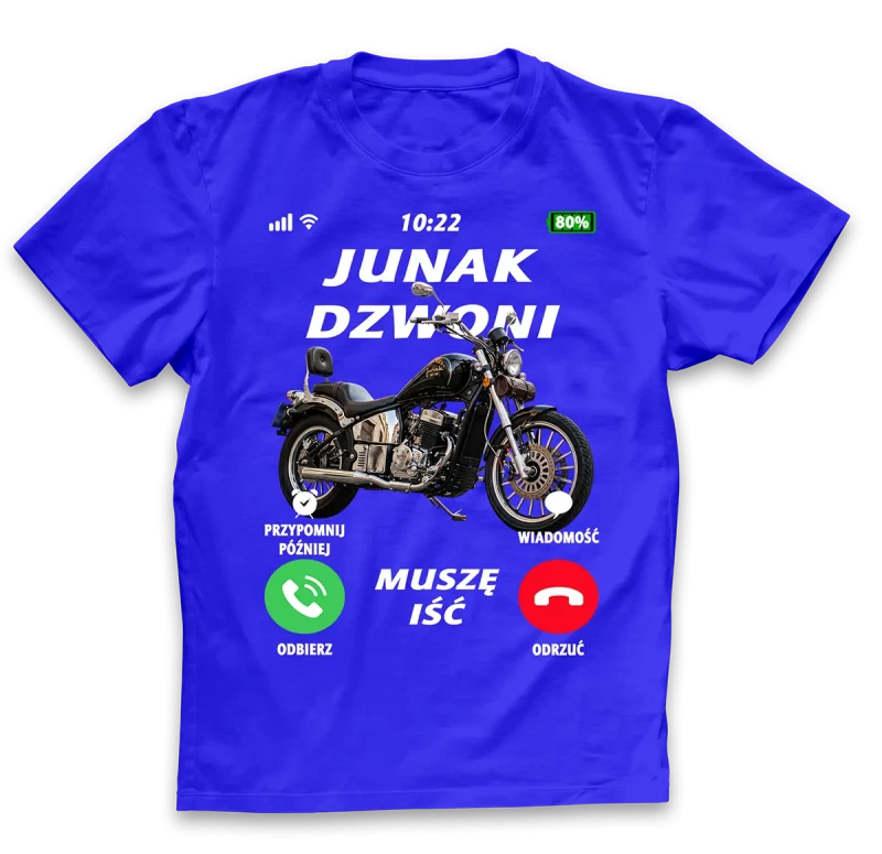 koszulka męska junak niebieska.webp